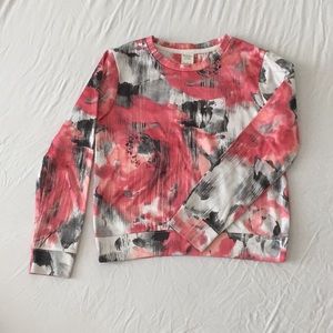 Abercrombie & Fitch long-sleeve red floral shirt